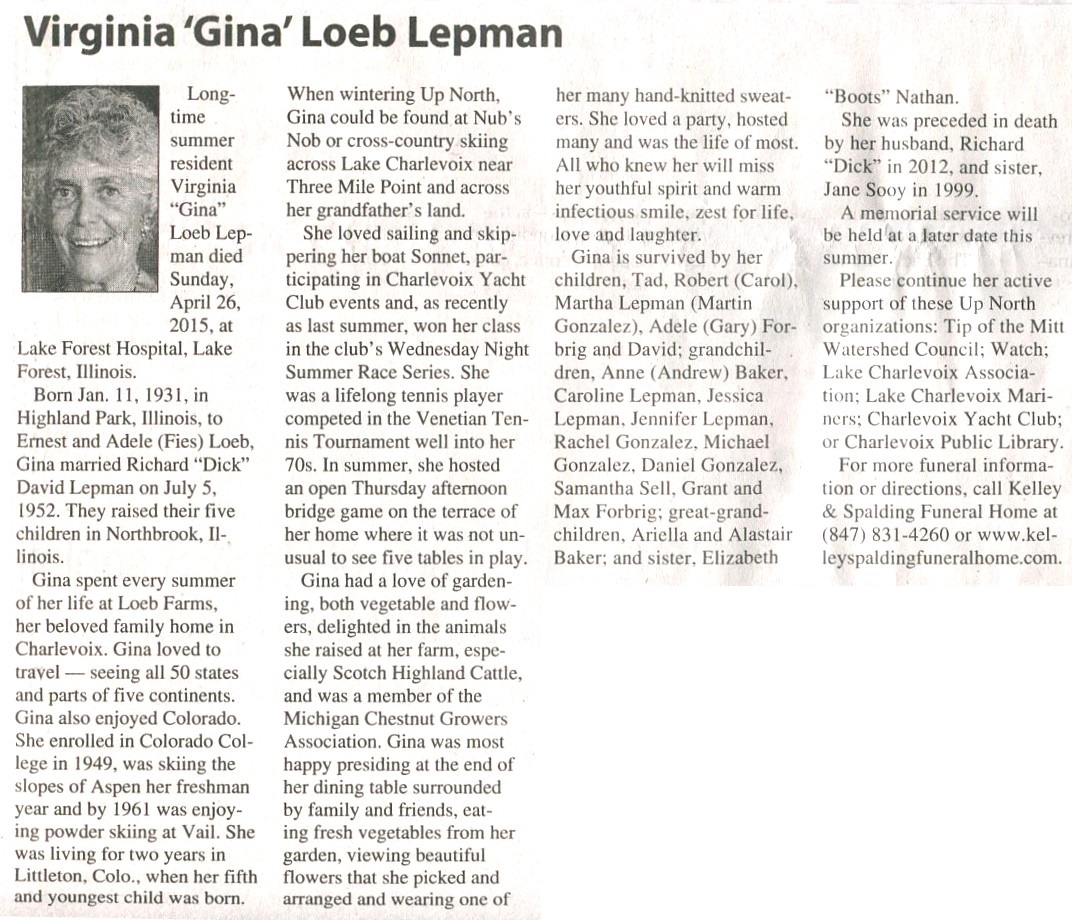 Virginia 'Gina' Loeb Lepman thumbnail