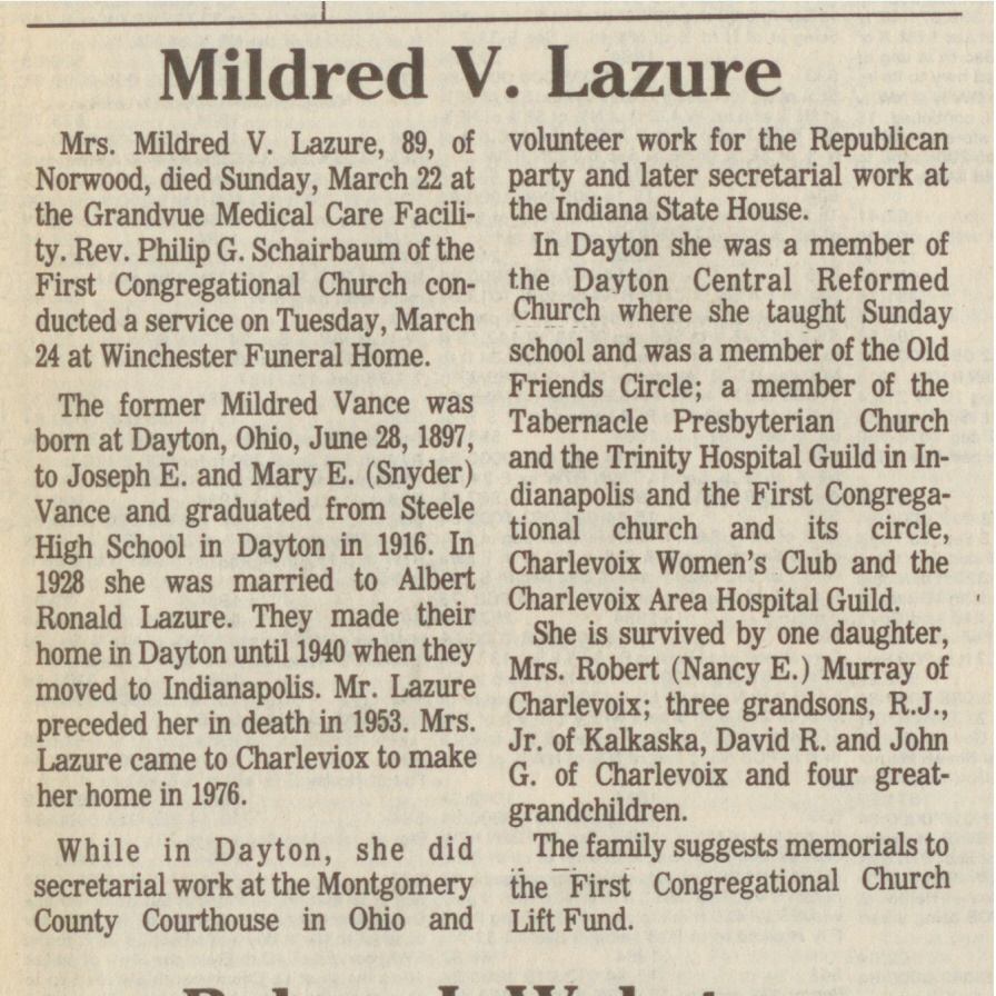 Mildred V. Lazure thumbnail