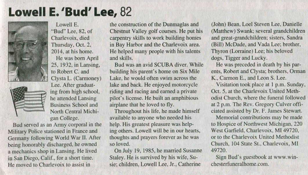 "Lowell E. "Bud"" Lee thumbnail