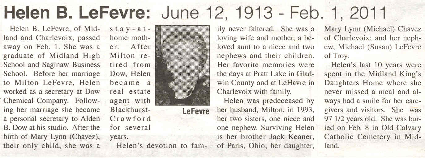 Helen B. LeFevre thumbnail
