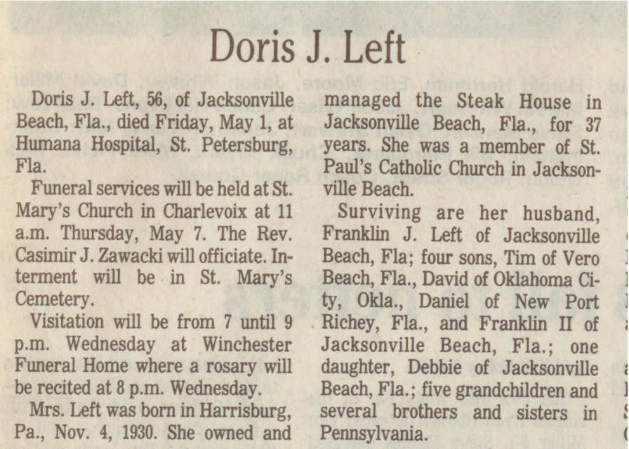 Doris J. Left thumbnail