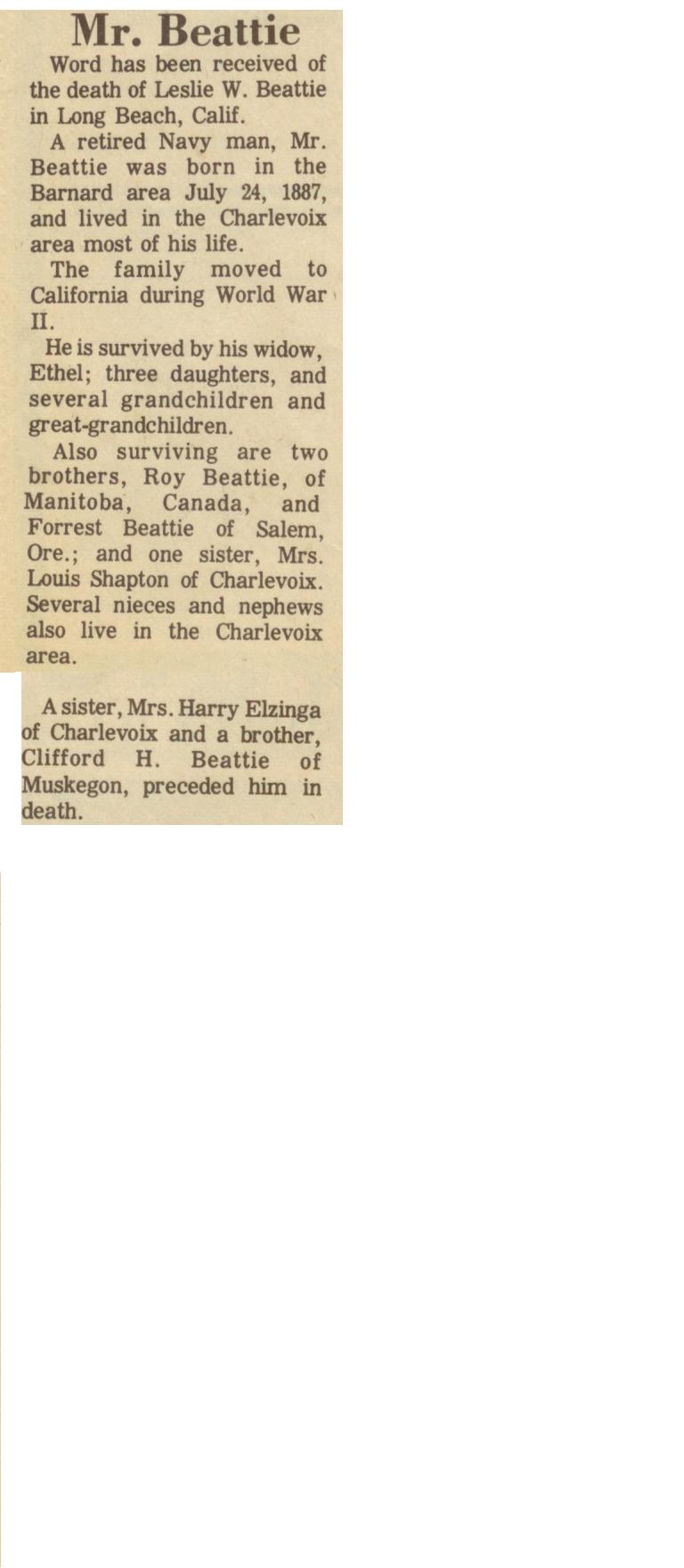 Leslie W. Beattie thumbnail