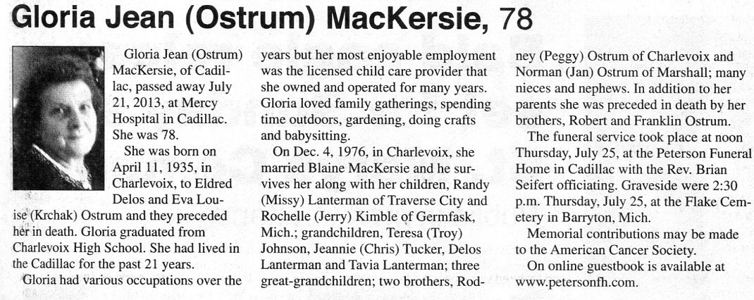 Gloria Jean (Ostrum) MacKersie thumbnail