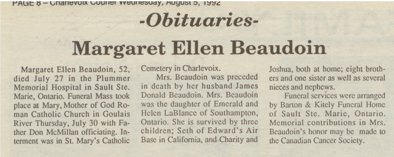 Margaret Ellen Beaudoin thumbnail