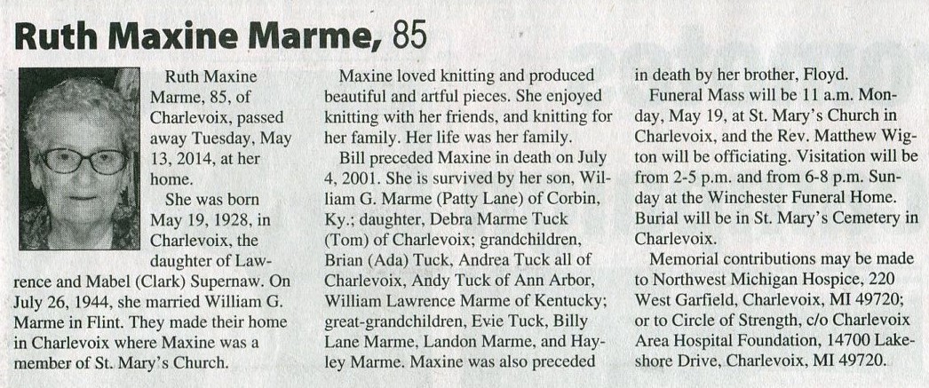 Ruth Maxine Marme thumbnail