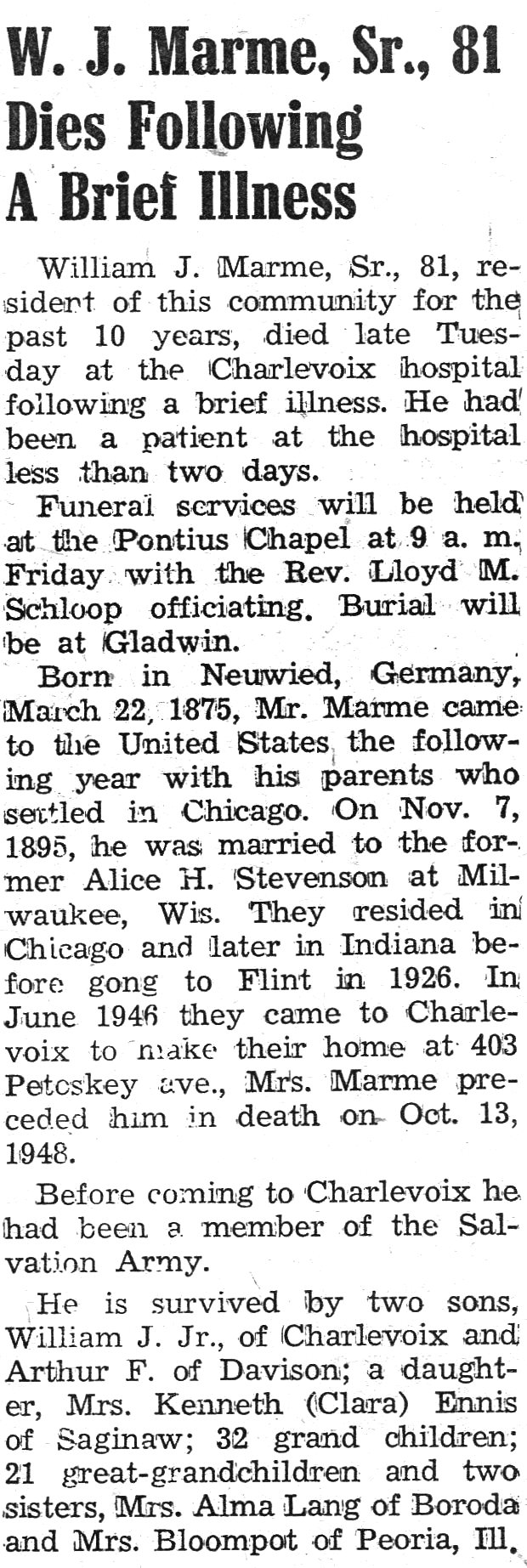 William J., Sr. Marme thumbnail