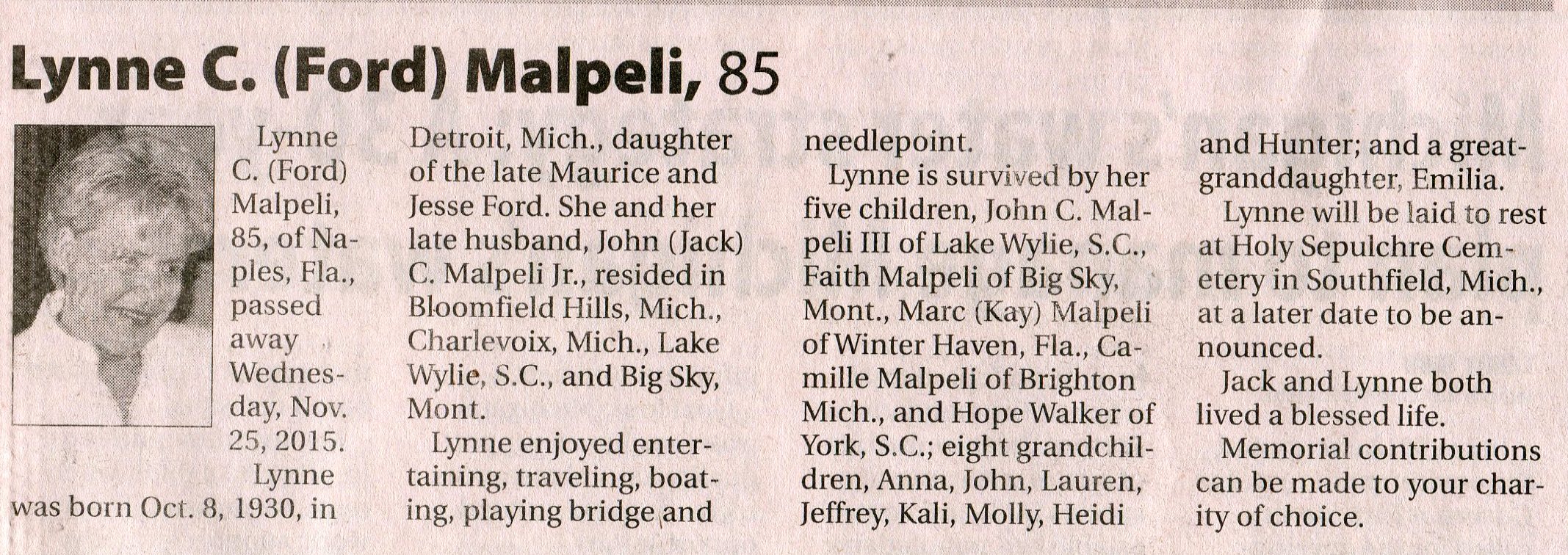 Lynne C. (Ford) Malpeli thumbnail