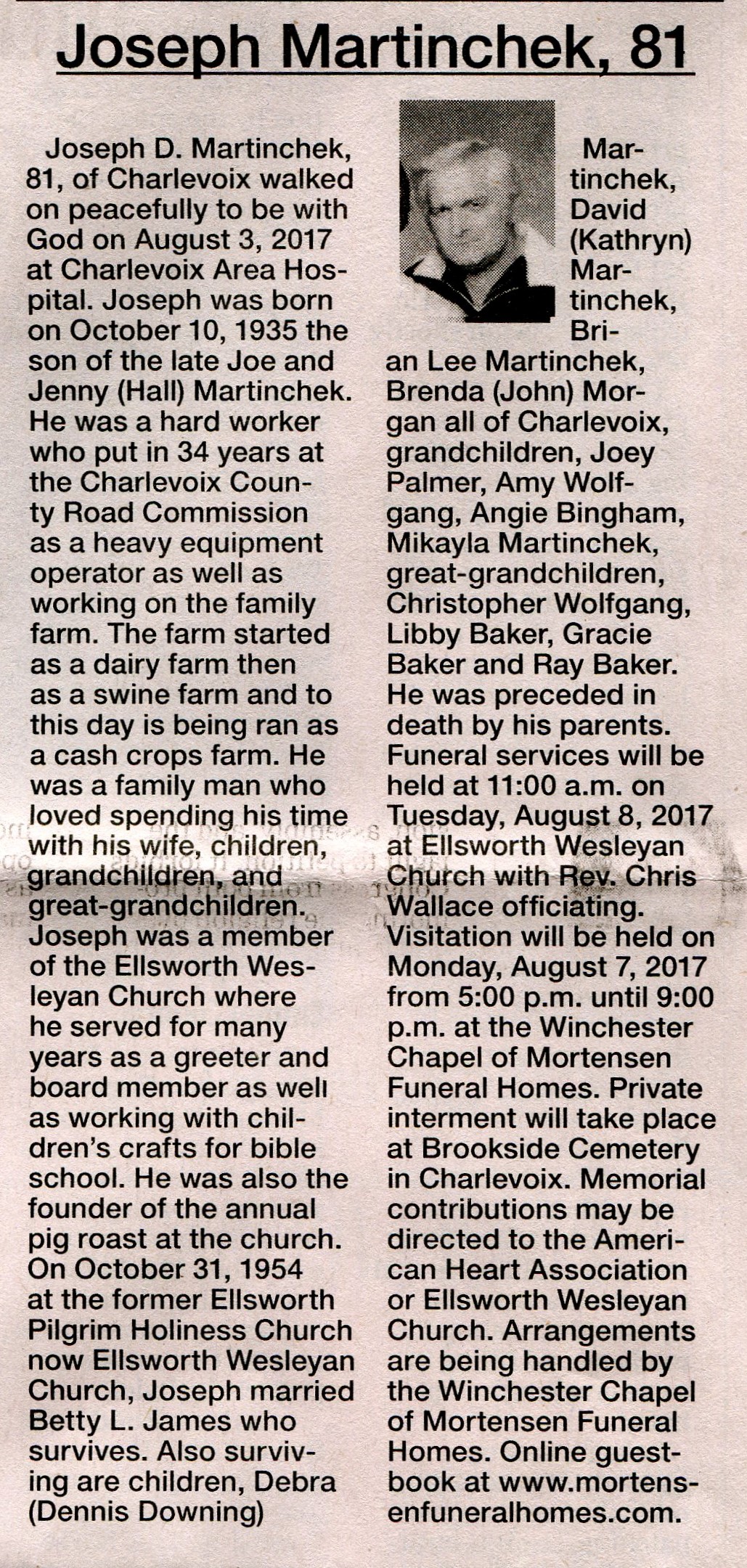 Joseph D. Martinchek thumbnail