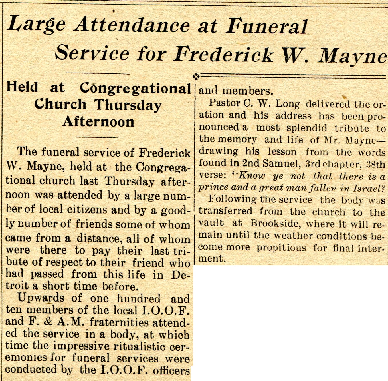 Frederick W. Mayne image 2