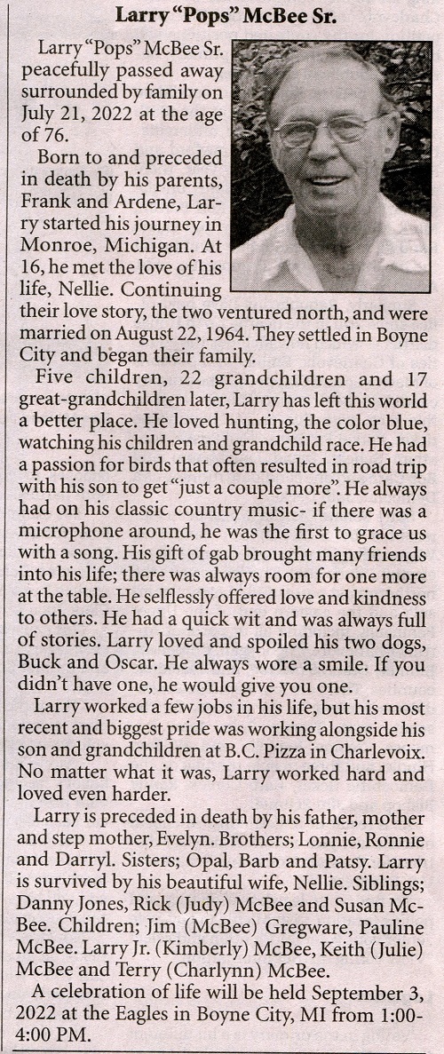 Larry 'Popps' Sr. McBee thumbnail
