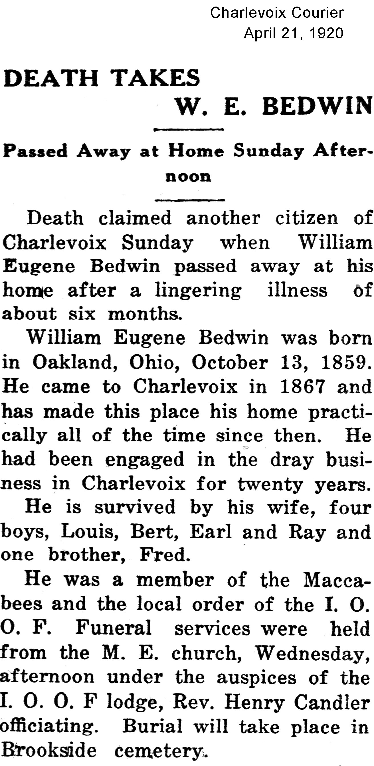 William Eugene Bedwin thumbnail