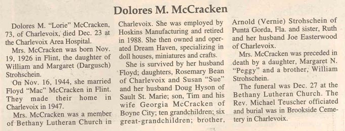 "Dolores M. "Lorie"" McCracken thumbnail