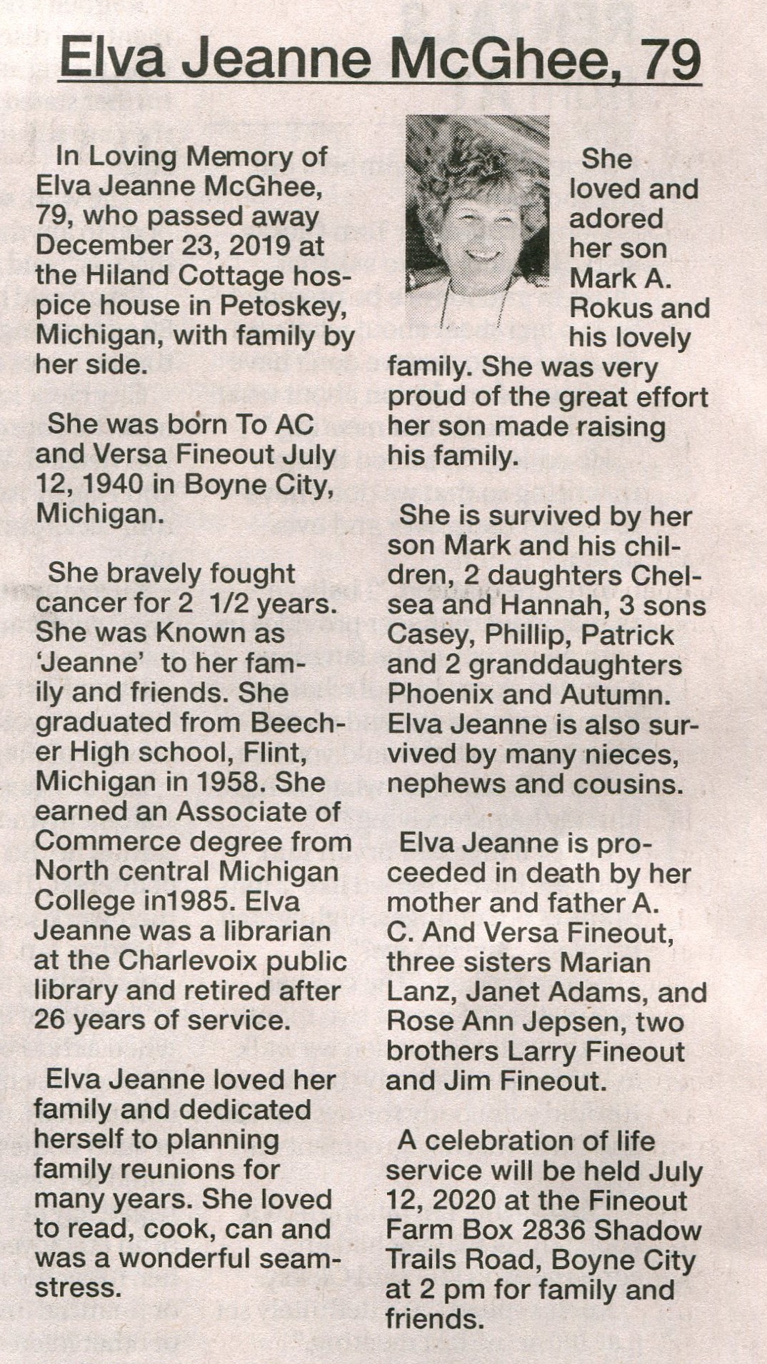 Elva Jeanne McGhee thumbnail