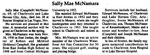 Sally Mae McNamara thumbnail