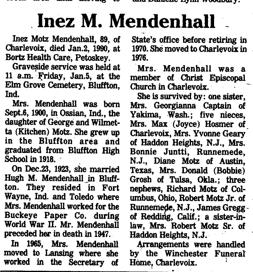 Inez Motz Mendenhall thumbnail