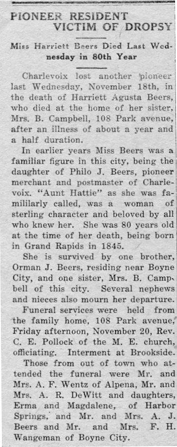 "Harriett Augusta "Aunt Hattie"" Beers thumbnail
