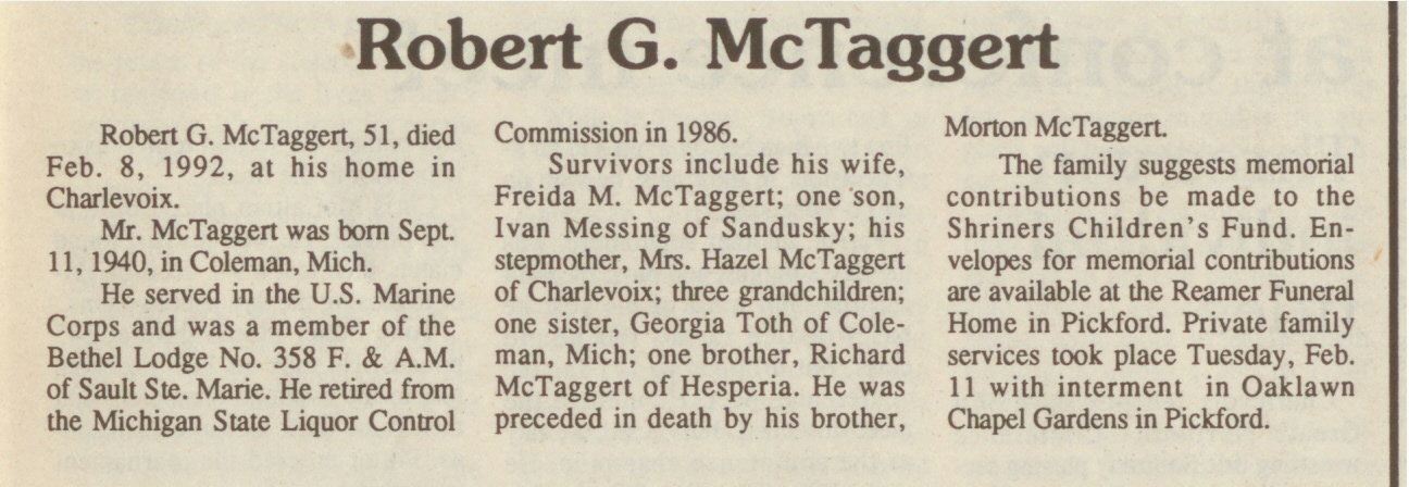 Robert G McTaggert thumbnail