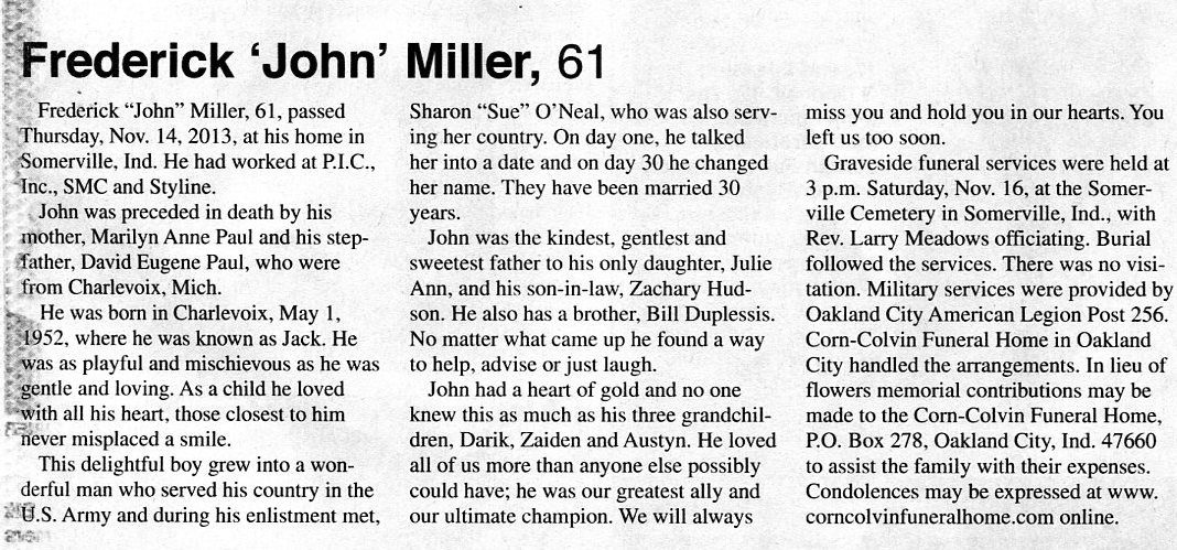 Frederick 'John' Miller thumbnail
