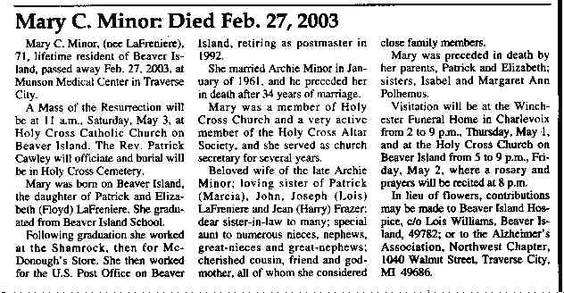 Mary C. Minor thumbnail