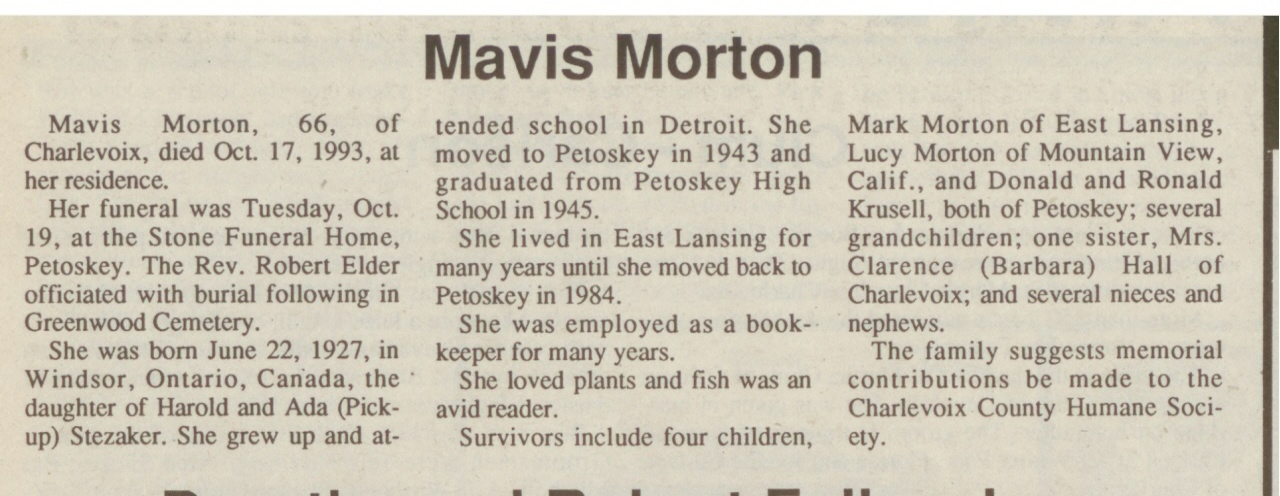 Mavis Morton thumbnail
