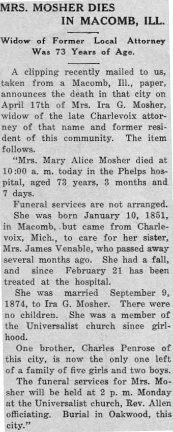 Mary Alice Mosher thumbnail