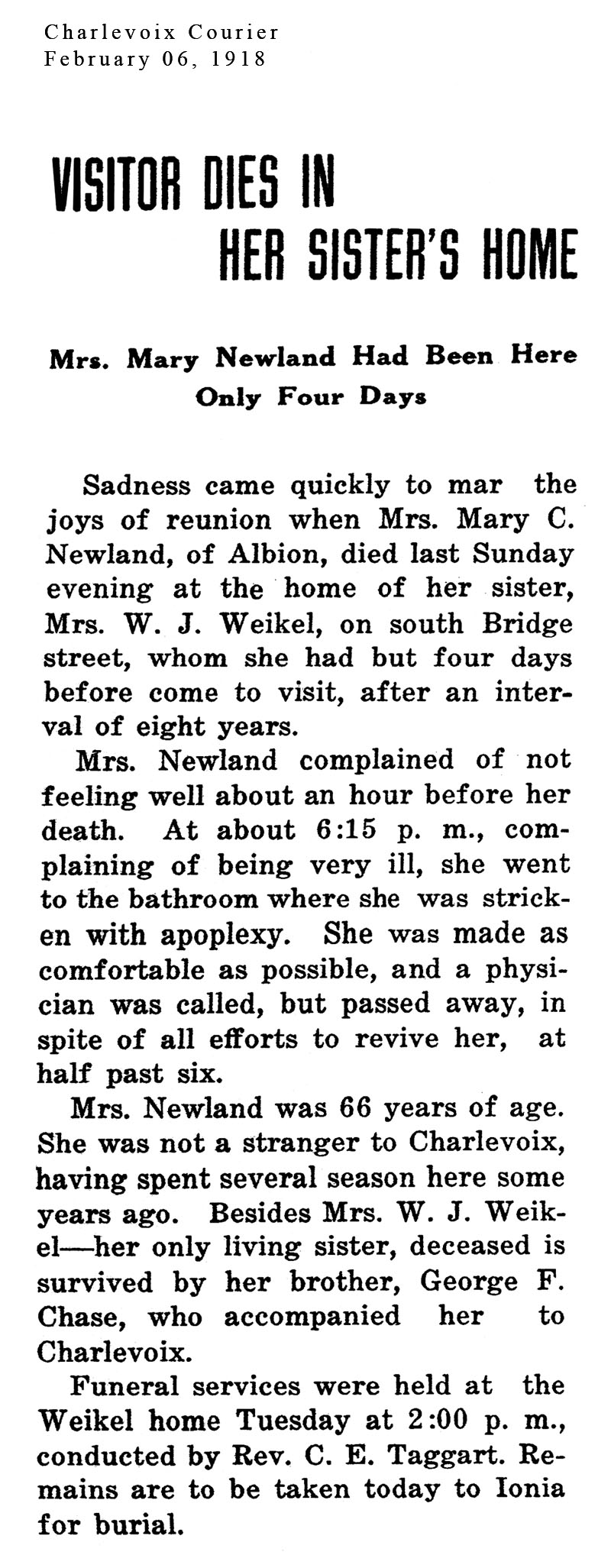 Mary C. Newland thumbnail