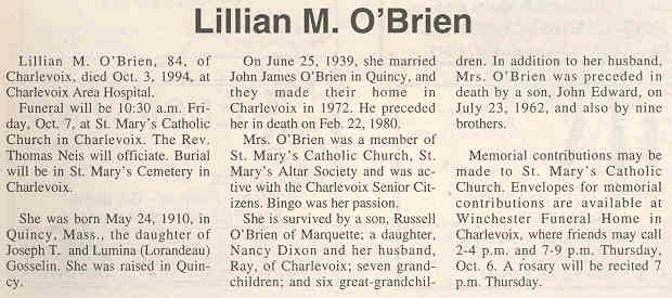 Lillian M. O'Brien thumbnail
