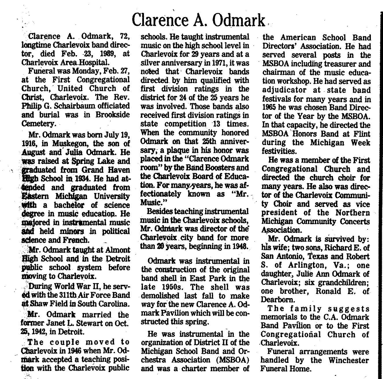 Clarence A. Odmark thumbnail
