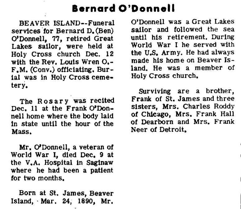 "Bernard D. "Ben"" O'Donnell thumbnail