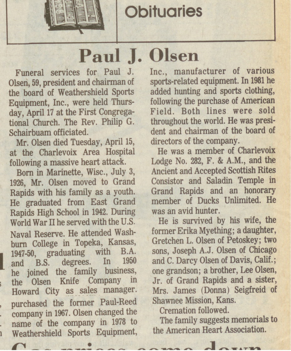 Paul J. Olsen thumbnail