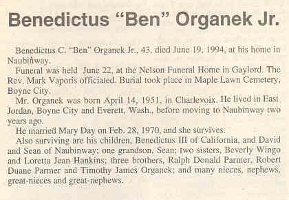 "Benedictus "Ben"" Organek, Jr. thumbnail