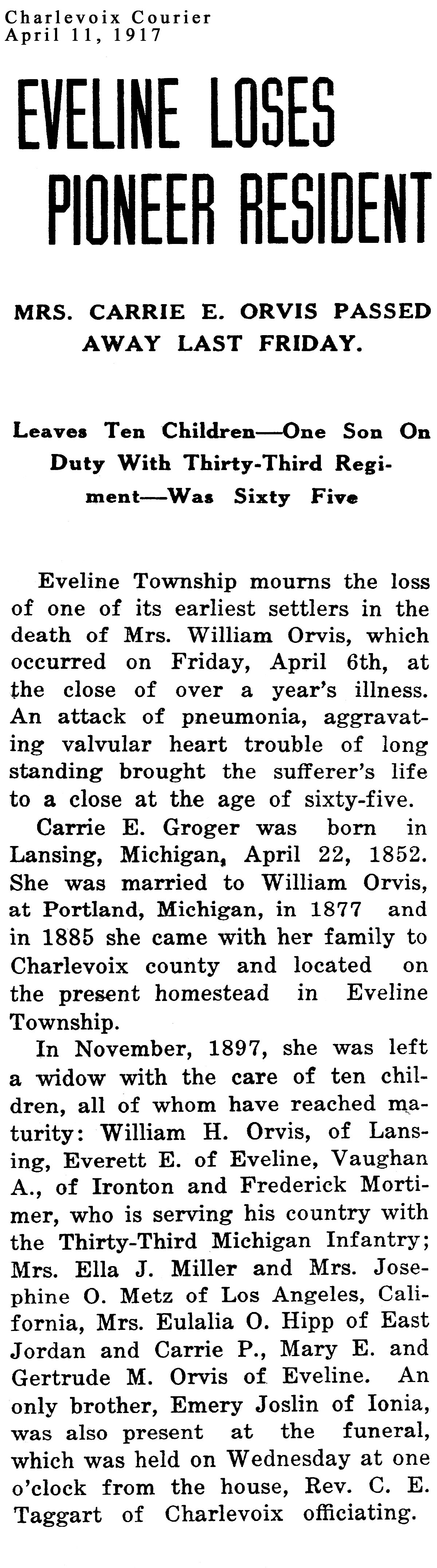 Carrie E. Orvis thumbnail