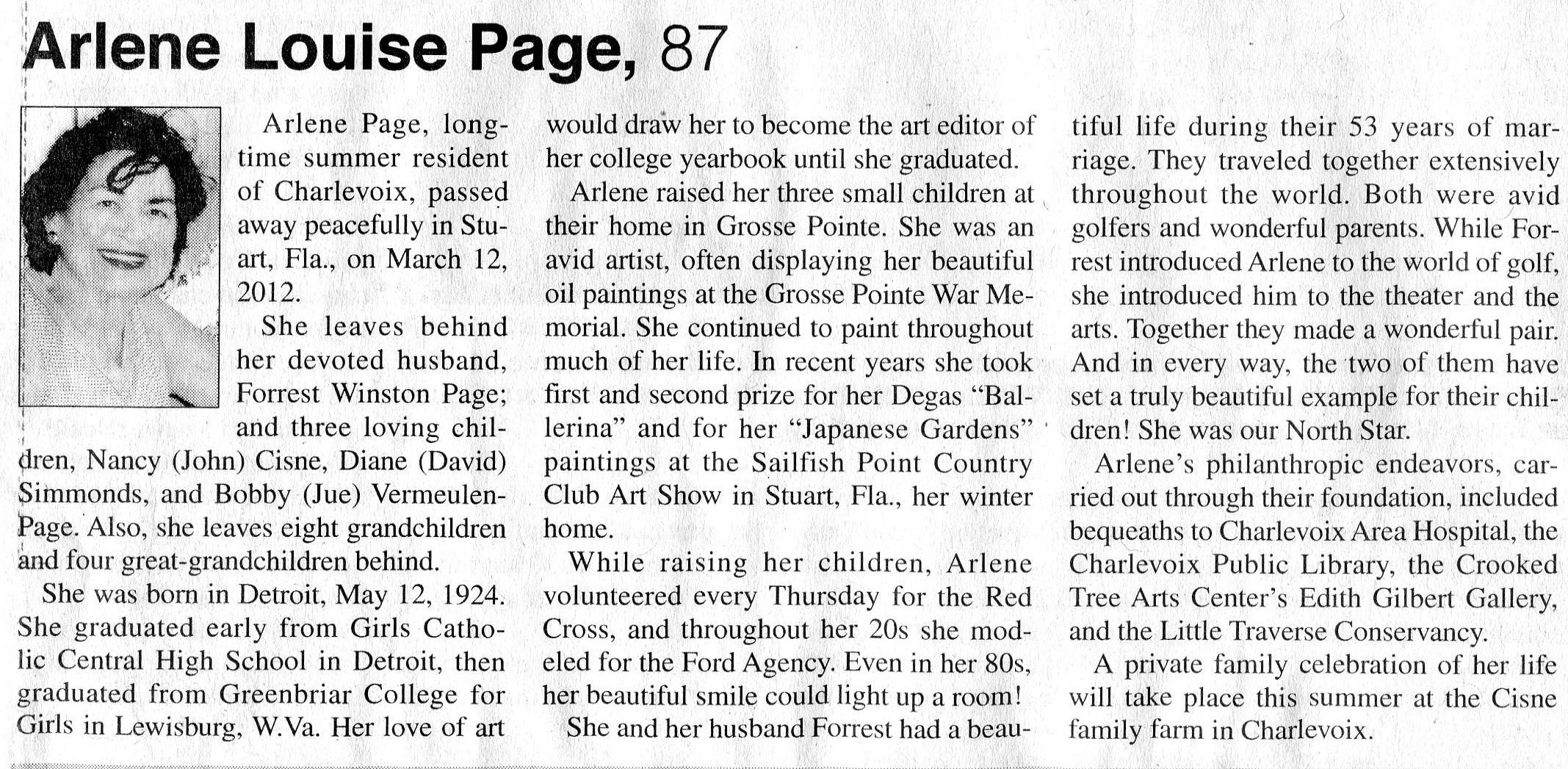 Arlene Louise Page thumbnail
