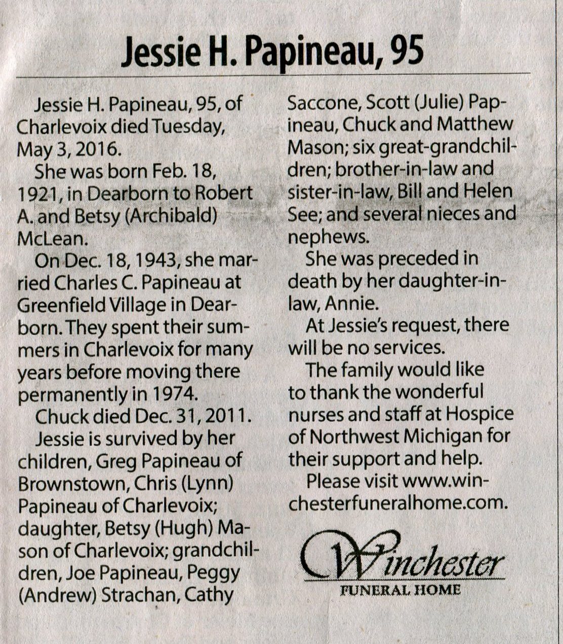 Jessie H. Papineau thumbnail