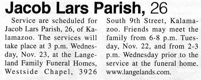 Jacob Lars Parish thumbnail