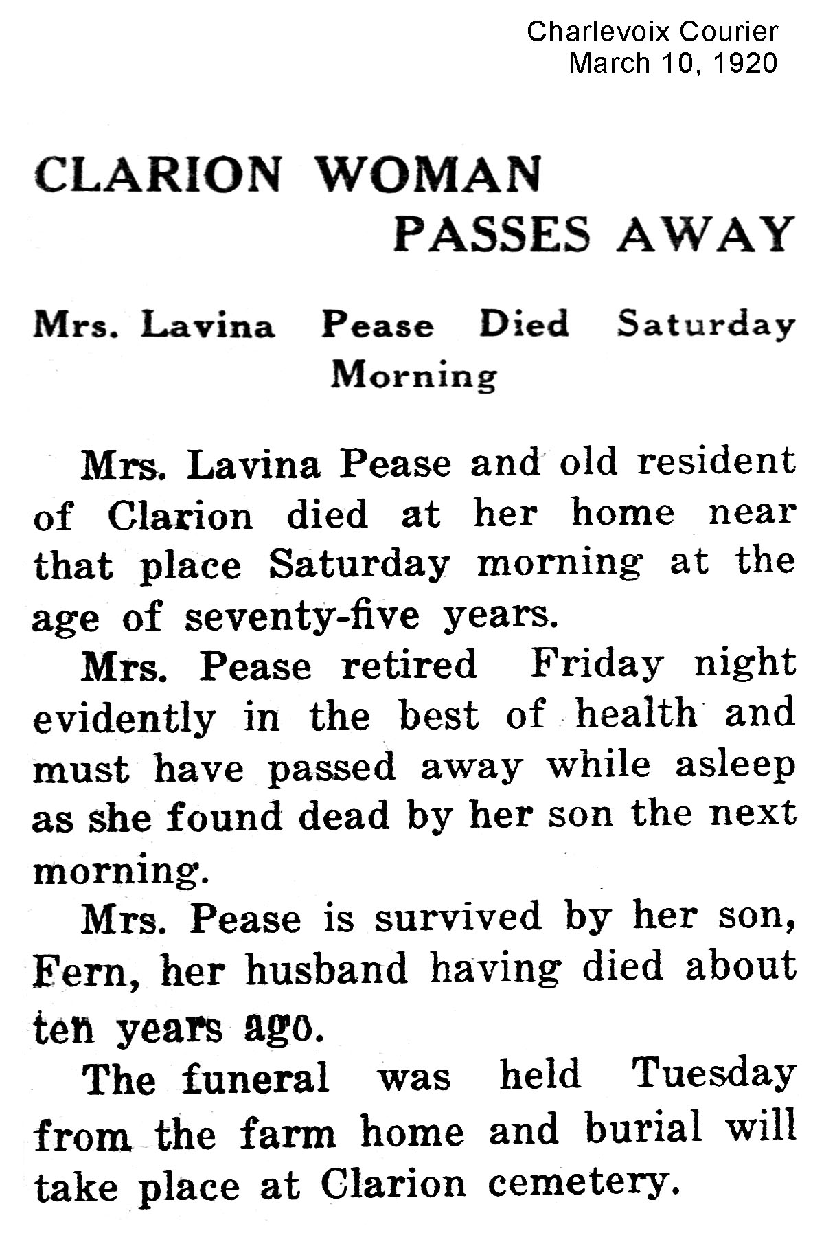 Lavina Pease thumbnail
