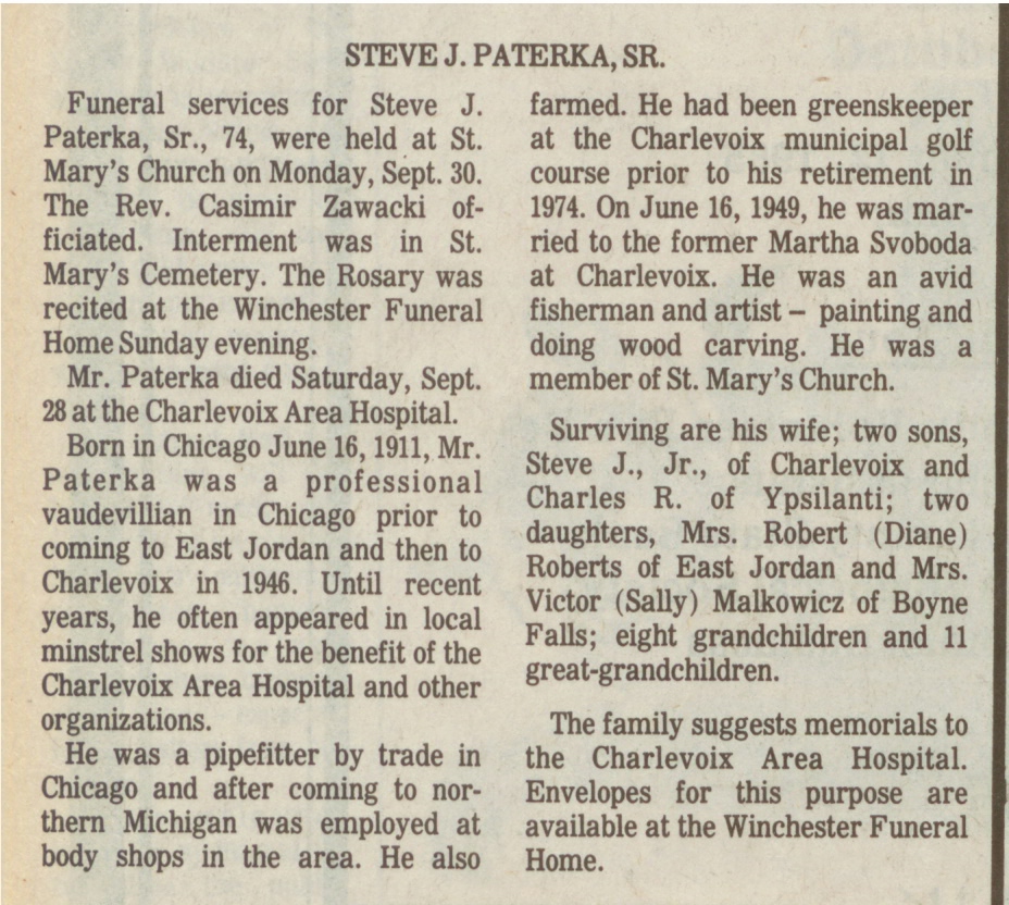 Steve J., Sr. Paterka thumbnail