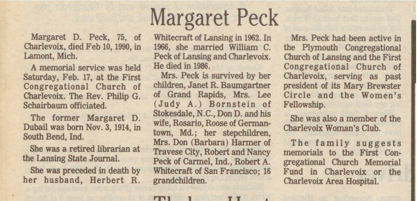 Margaret Peck thumbnail