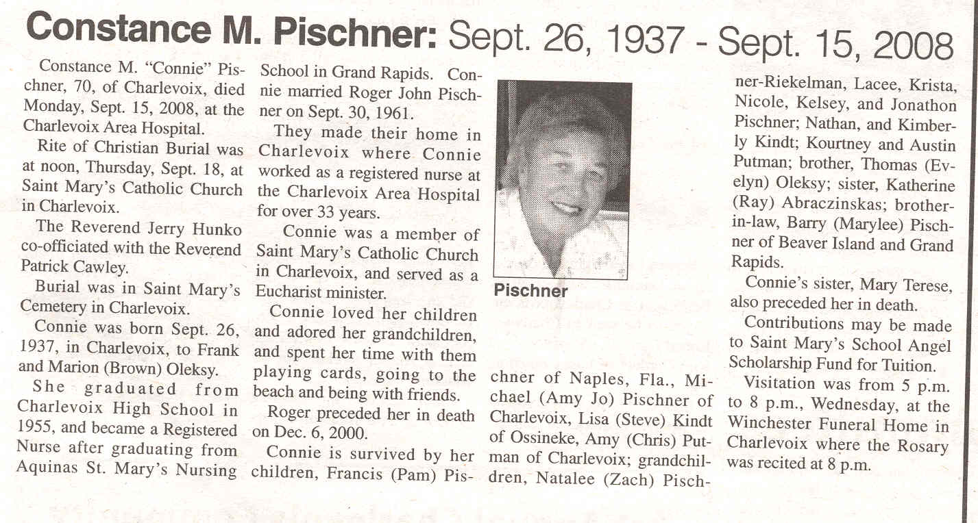 "Constance M. "Connie"" Pischner thumbnail