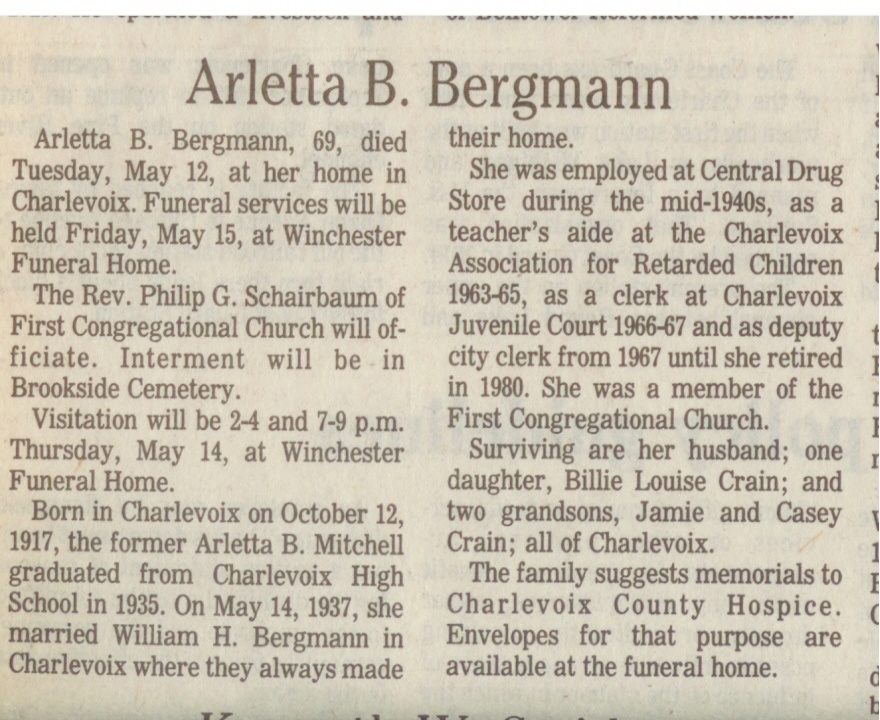 Arletta B. Bergmann thumbnail