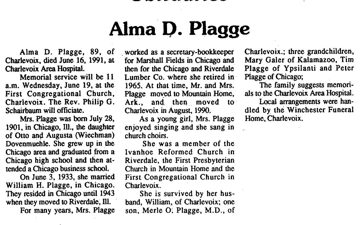 Alma D. Plagge thumbnail